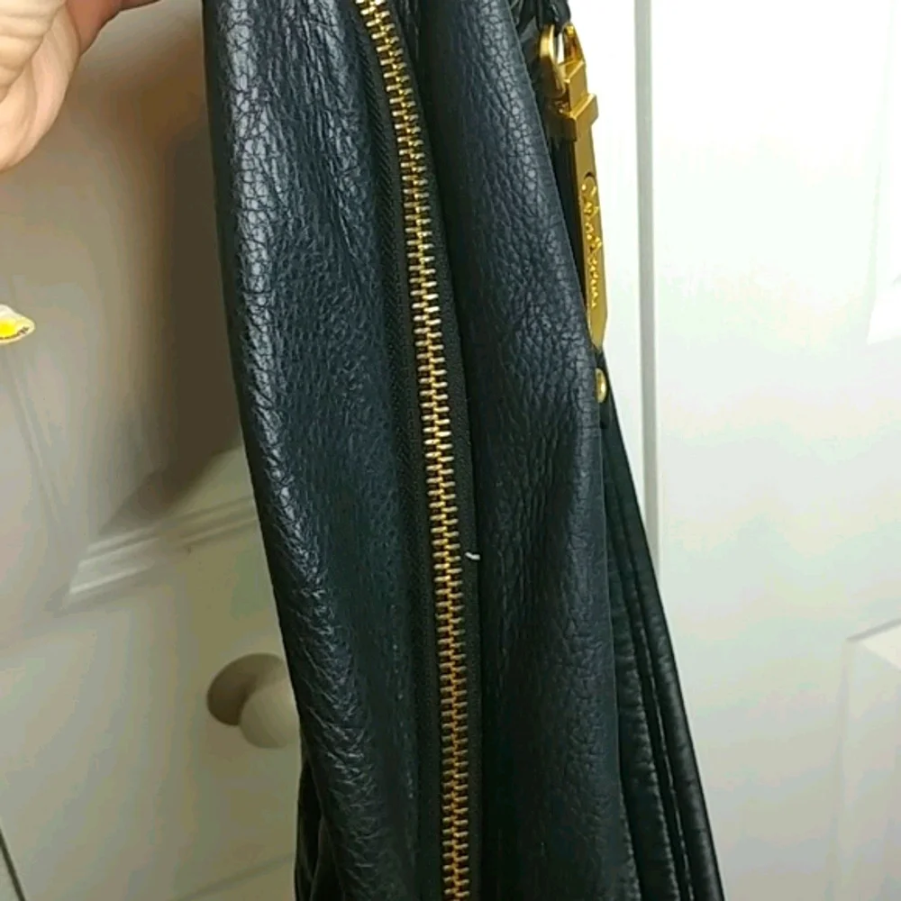Cole Haan Black Leather Hobo Bag